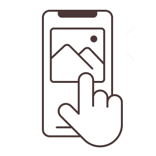 イラスト:スマホのアイコン